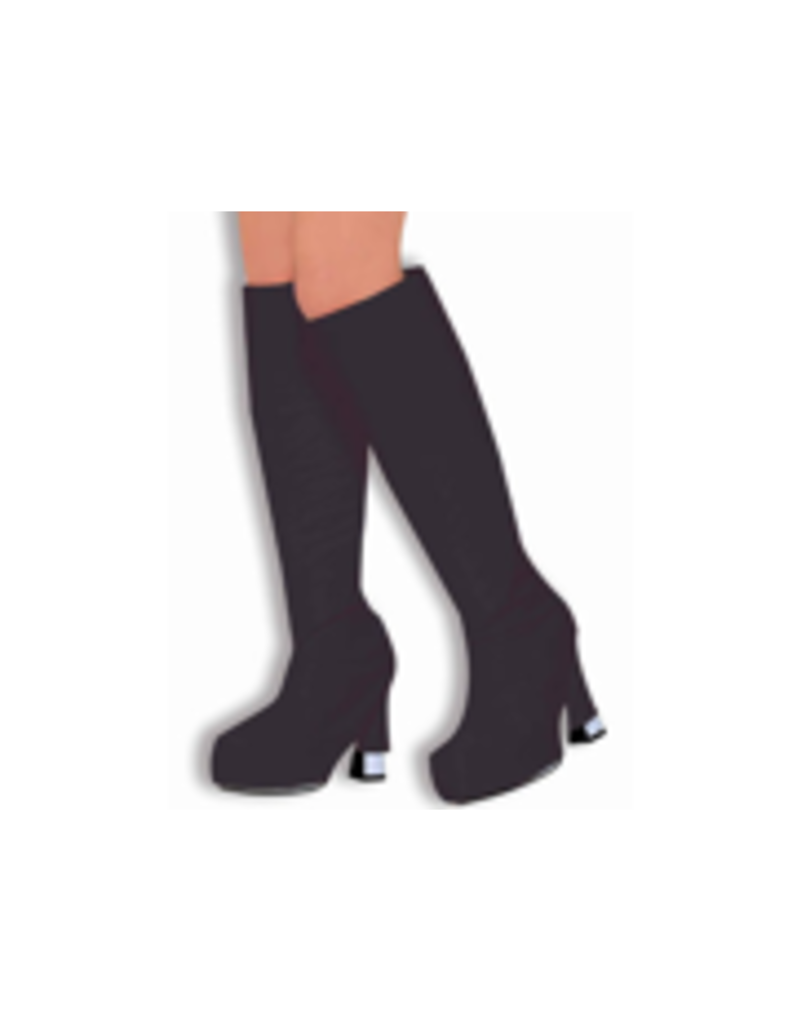 Forum Novelties Inc 60'S Revolution Go Go Boot Top Covers, Black