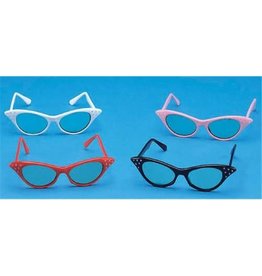 Forum Novelties Inc 50S Rhinestone, Blk,Wht,Red