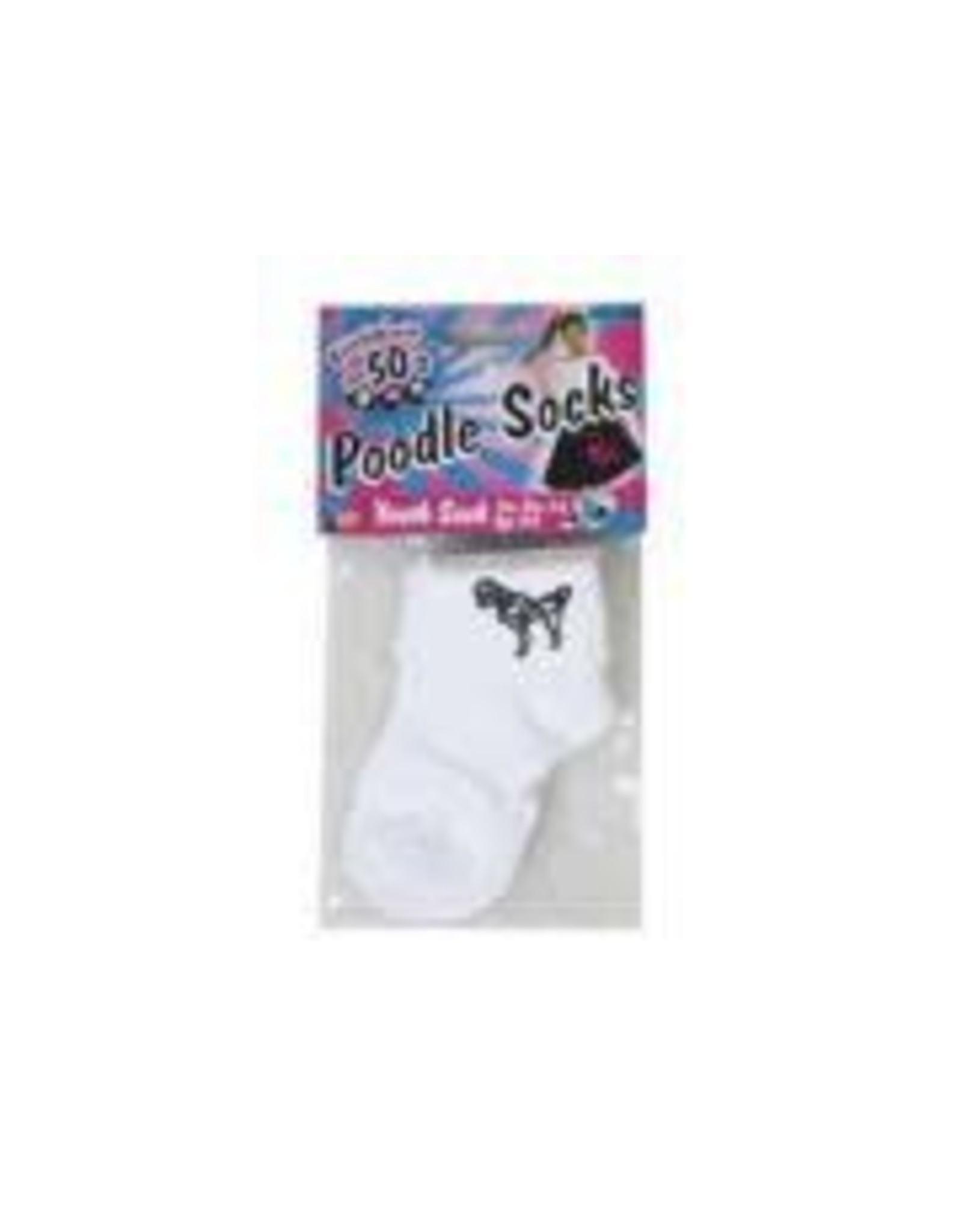 Forum Novelties Inc Poodle Socks, White, 1-5