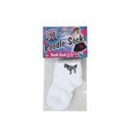 Forum Novelties Inc Poodle Socks, White, 1-5