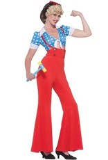 Forum Novelties Inc Rosie The Riveter, Red/Blue, Osfm - One Size Fits Most