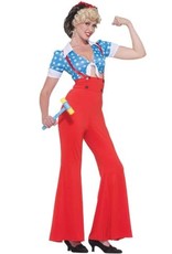 Forum Novelties Inc Rosie The Riveter, Red/Blue, Osfm - One Size Fits Most