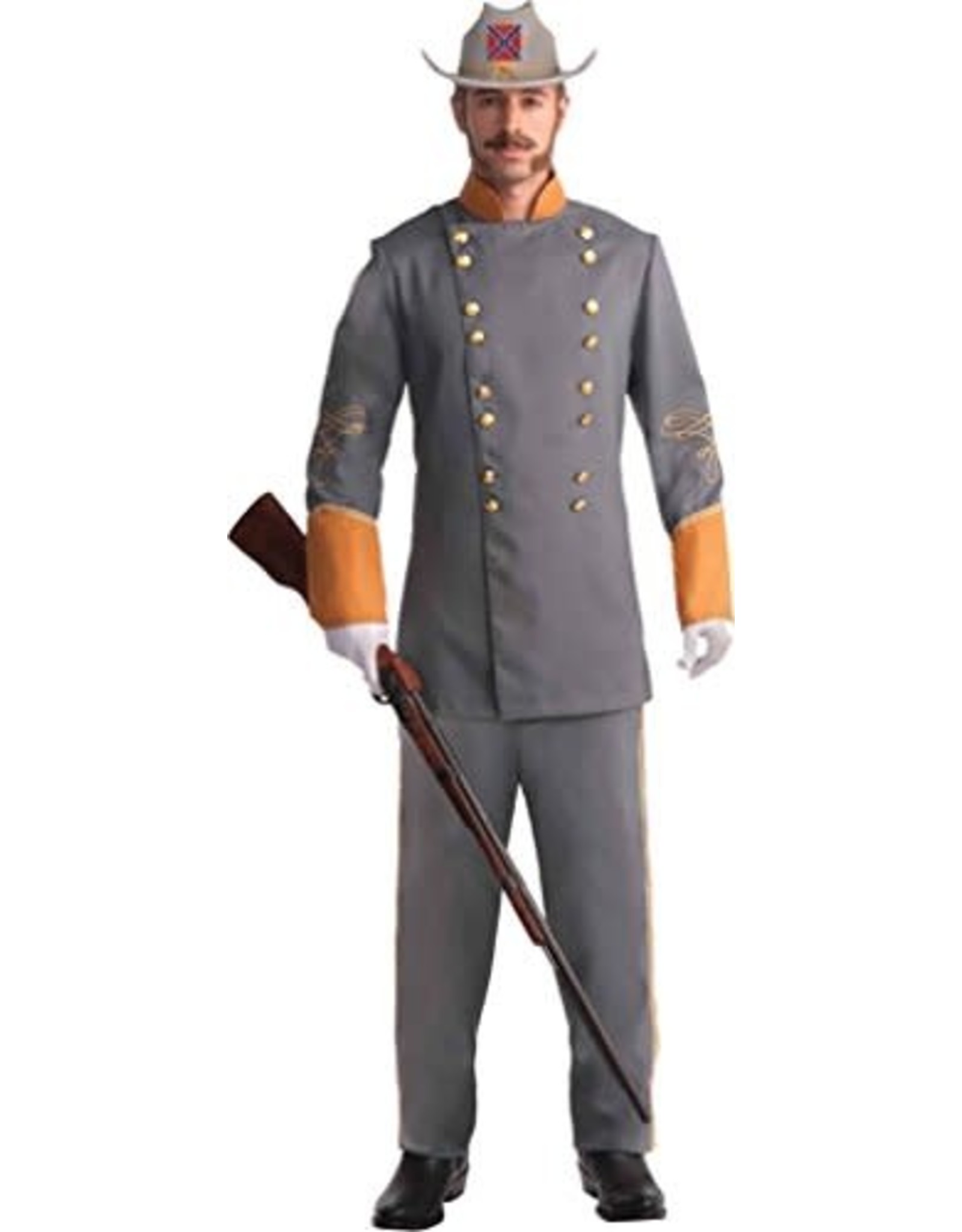 Forum Novelties Inc Confederate Officer, Gray, Osfm - One Size Fits Most
