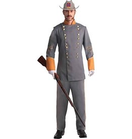 Forum Novelties Inc Confederate Officer, Gray, Osfm - One Size Fits Most