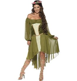 Smiffys Fair Maiden Female Costume/Wig