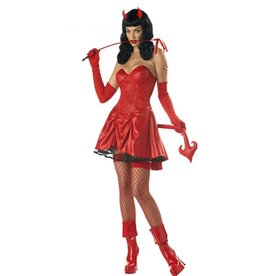 California Costume Collections Bettie Page Dont Tread On Me Adult Devil Costume, M - Medium