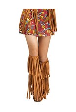Fun World Groovy 60'S Fringe Boot Covers, Brown