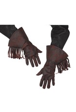 Fun World Cowboy Gloves, Brown, Adult