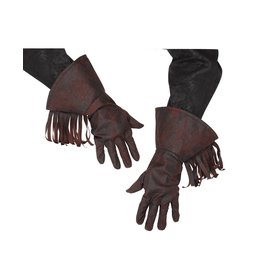 Fun World Cowboy Gloves, Brown, Adult
