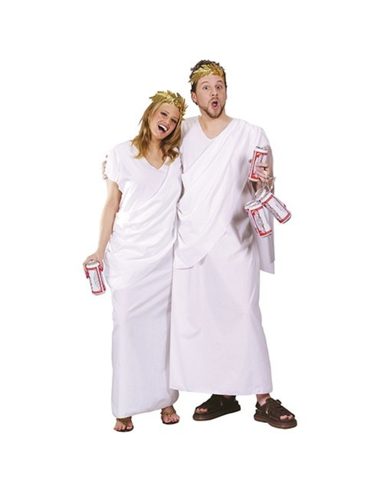 Fun World Toga Toga, White, Osfm - One Size Fits Most