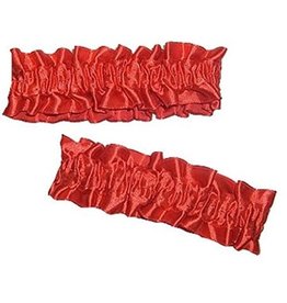 Rubie's Costumes Roaring 20's - Wild West - Victorian Garters Armbands - Red Satin