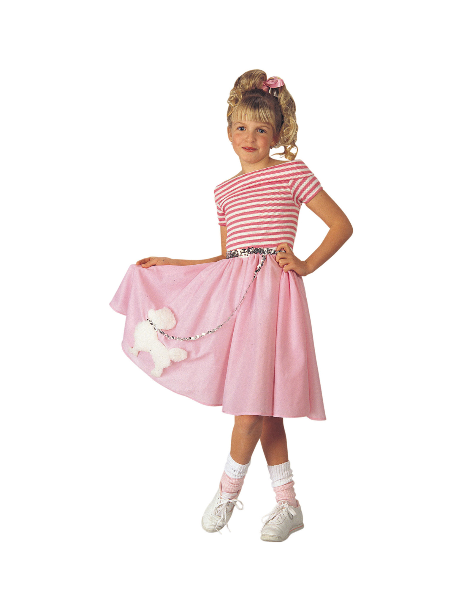 Rubie's Costumes Girls Nifty Fifties Halloween Costume Skirt, Pink, S - Small