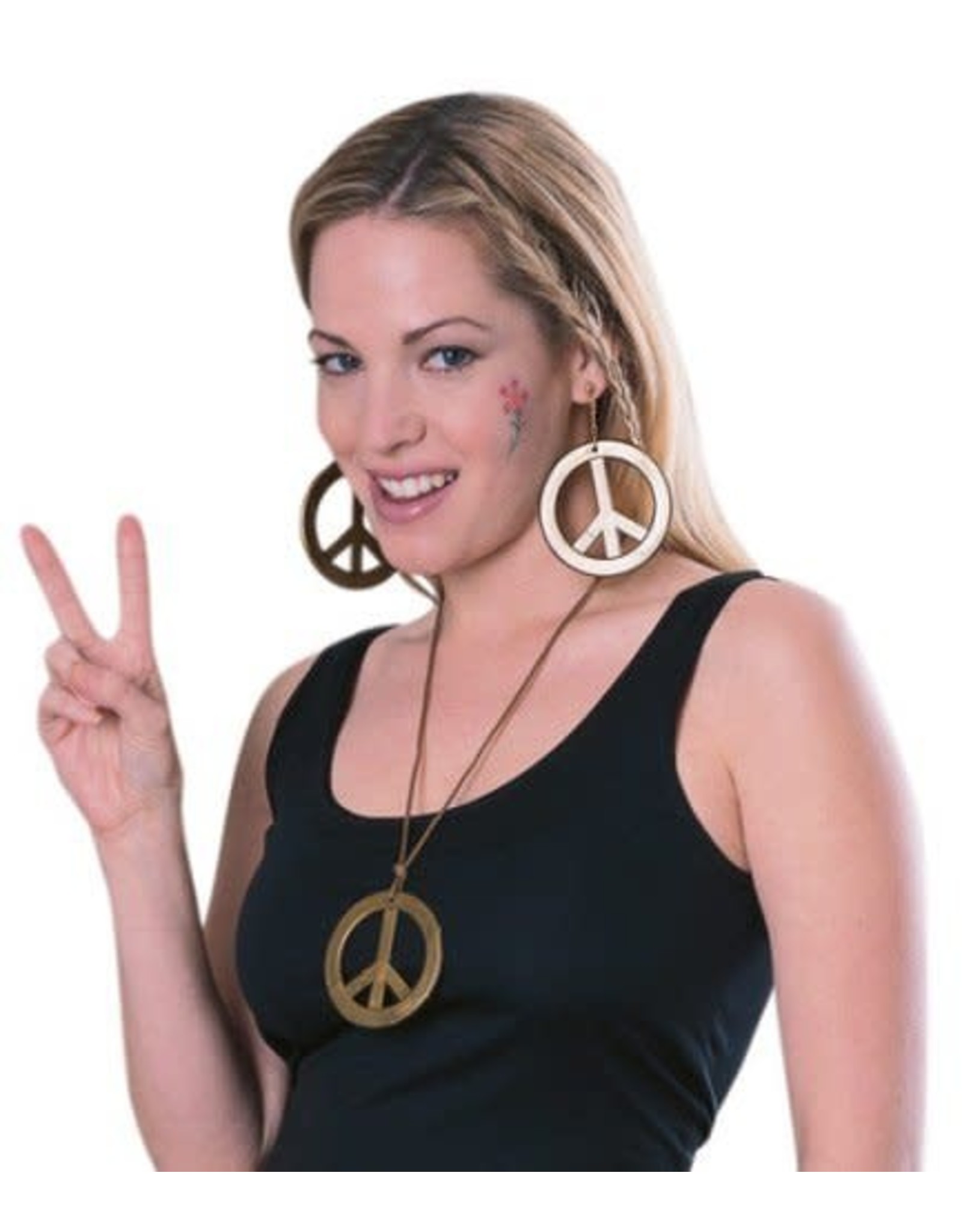 Rubie's Costumes Feelin Groovy Peace Pendant & Earrings