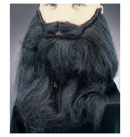 Rubie's Costumes 14 Inch Long Beard, Black, Adult