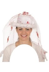 Jacobson Hat Co. Bloody Bride With Veil, White