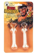 Rubie's Costumes Bone Earrings, White