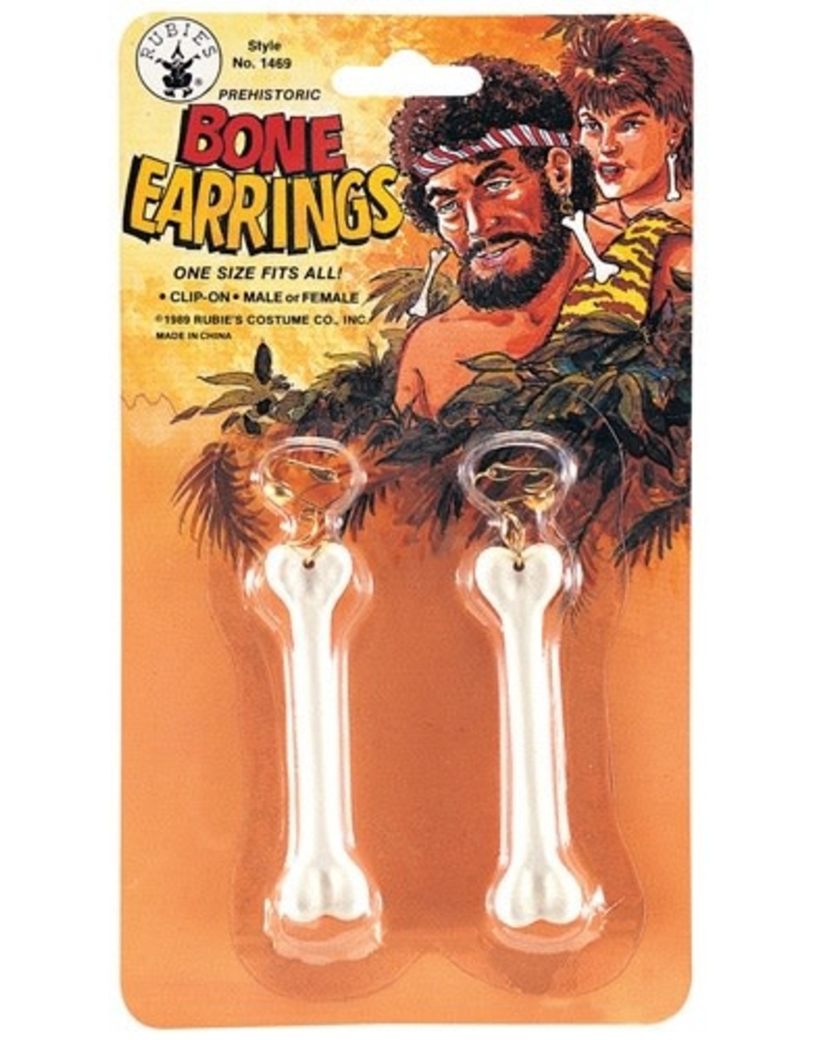 Rubie's Costumes Bone Earrings, White