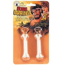 Rubie's Costumes Bone Earrings, White