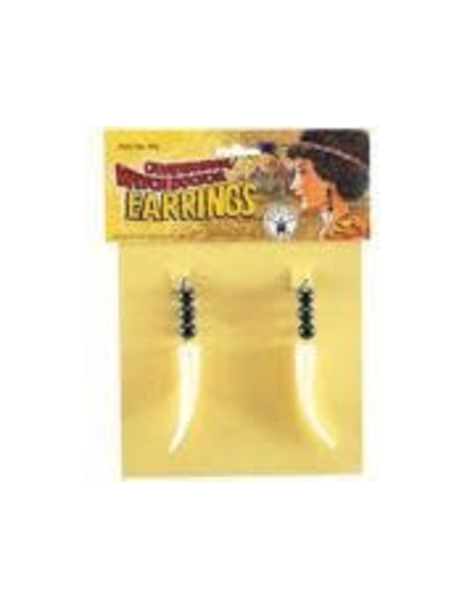 Rubie's Costumes Caveman Earrings, Multi