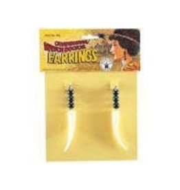 Rubie's Costumes Caveman Earrings, Multi