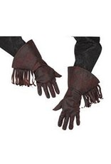 Fun World Cowboy Gloves, Brown, Adult
