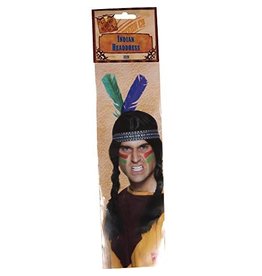 Smiffys NATIVE AMERICAN HEAD BAND W/FEATHERS
