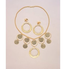 Rubie's Costumes Feelin Groovy Far Out Jewelry Set, Gold