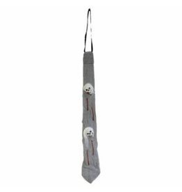 Jacobson Hat Co. Gray Zombie Tie With Skulls, Gray