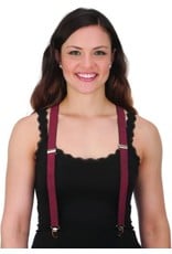 Jacobson Hat Co. Red Sparkle Formal Suspenders, Red Black, Adult