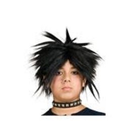 Rubie's Costumes Spiker Wig Rockstar, Black, Children