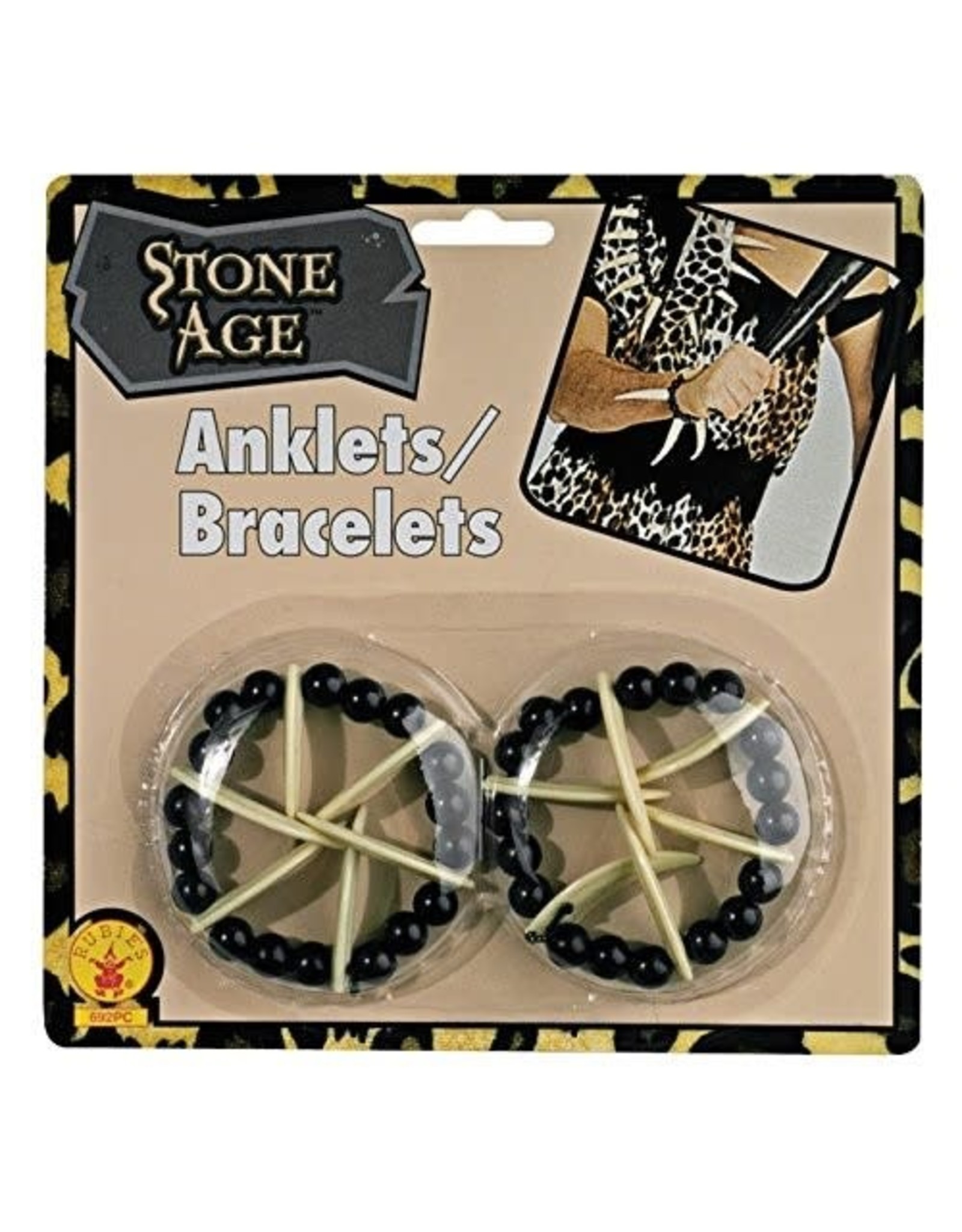 Rubie's Costumes Stone Age Style Bracelets Or Anklets, Multi