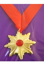 Rubie's Costumes Vampire Medal , Gold W/ Red Jewel
