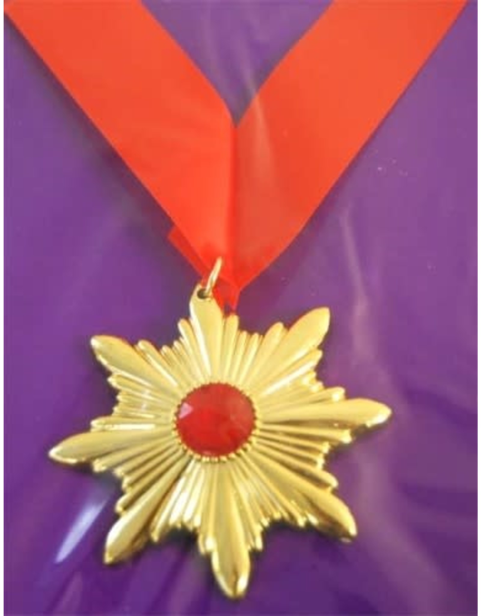 Rubie's Costumes Vampire Medal , Gold W/ Red Jewel