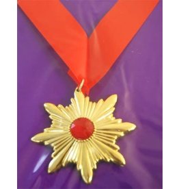 Rubie's Costumes Vampire Medal , Gold W/ Red Jewel