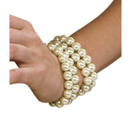 Rubie's Costumes White Pearl Bracelet, Pearl