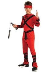 Rubie's Costumes Red Ninja, Red, M - Medium, 881950