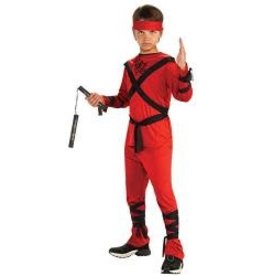 Rubie's Costumes Red Ninja, Red, M - Medium, 881950
