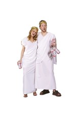 Fun World Toga Toga, White, Osfm - One Size Fits Most