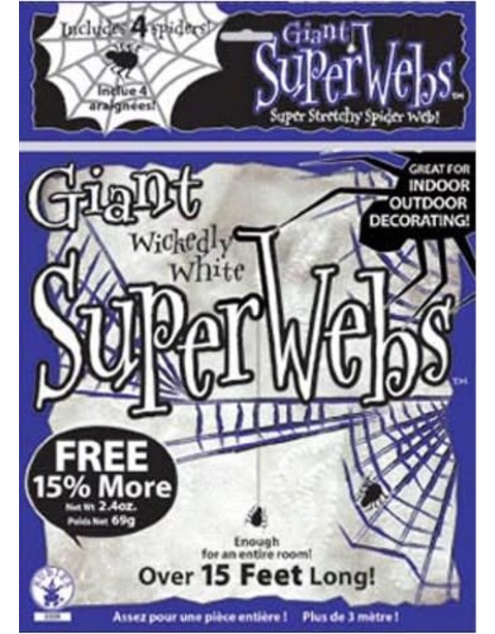 Rubie's Costumes ACW 60 GM WHITE LG SPIDERWEBS