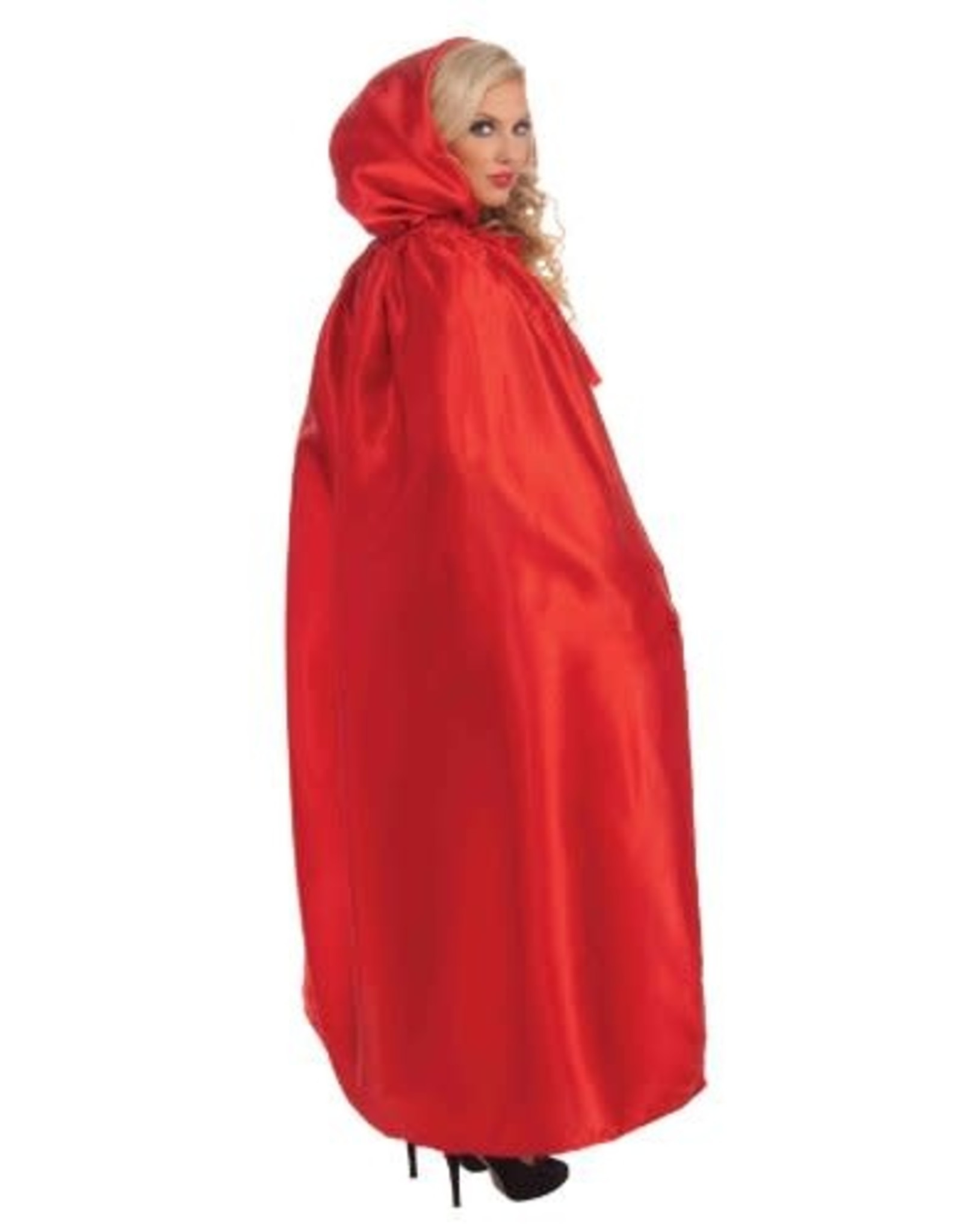 FANCY MASQUERADE CAPE-RED