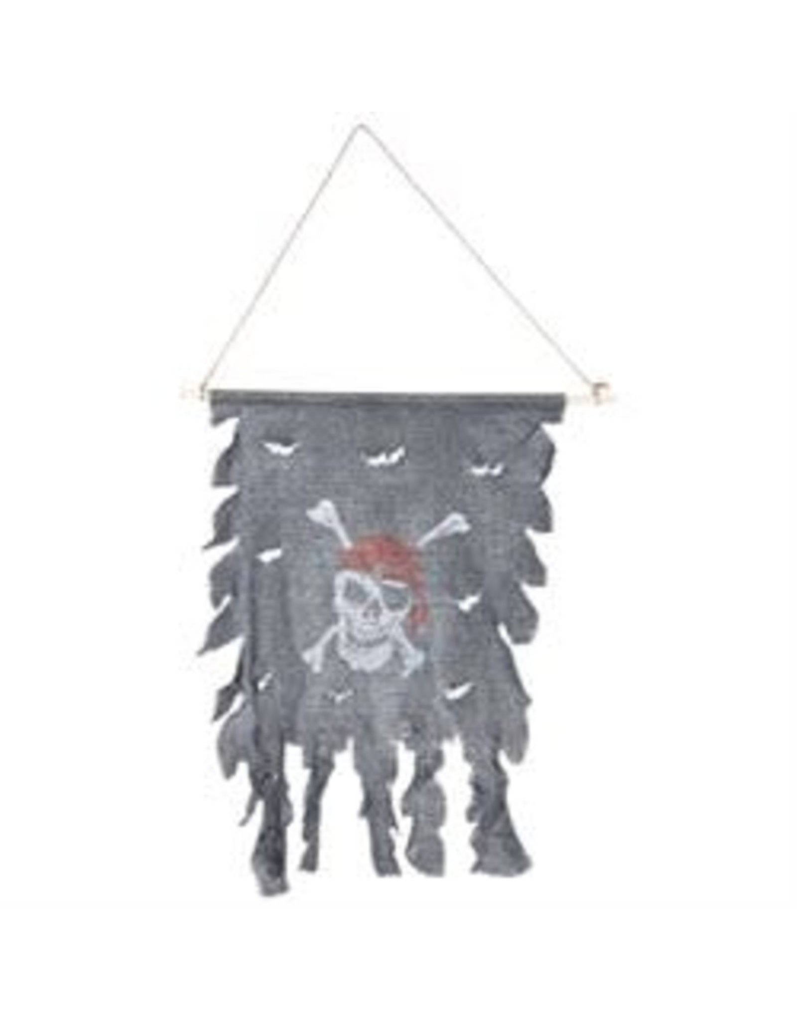 Pirate Skull Flag- Halloween Decor