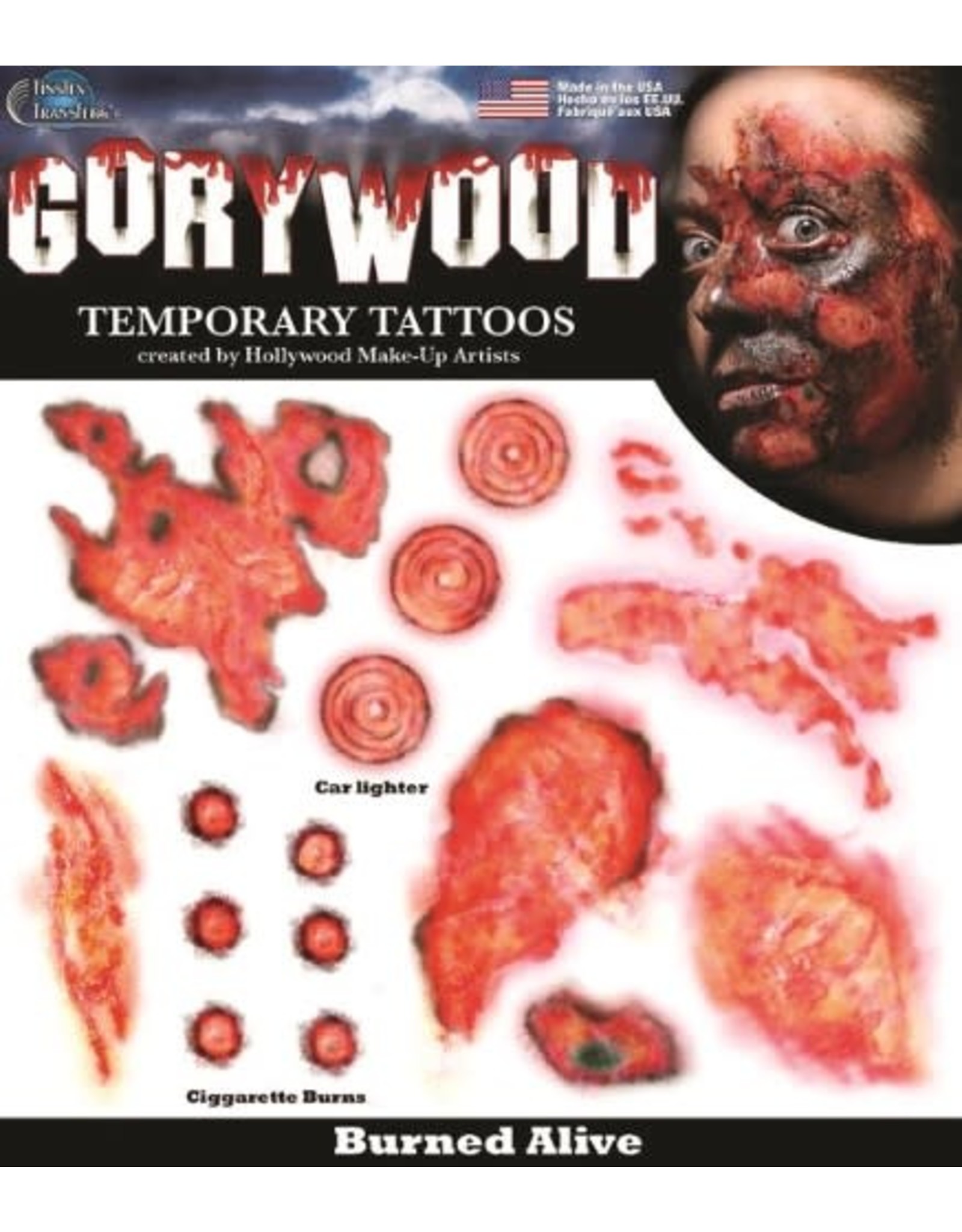 Wound Tattoo 'Burned Alive