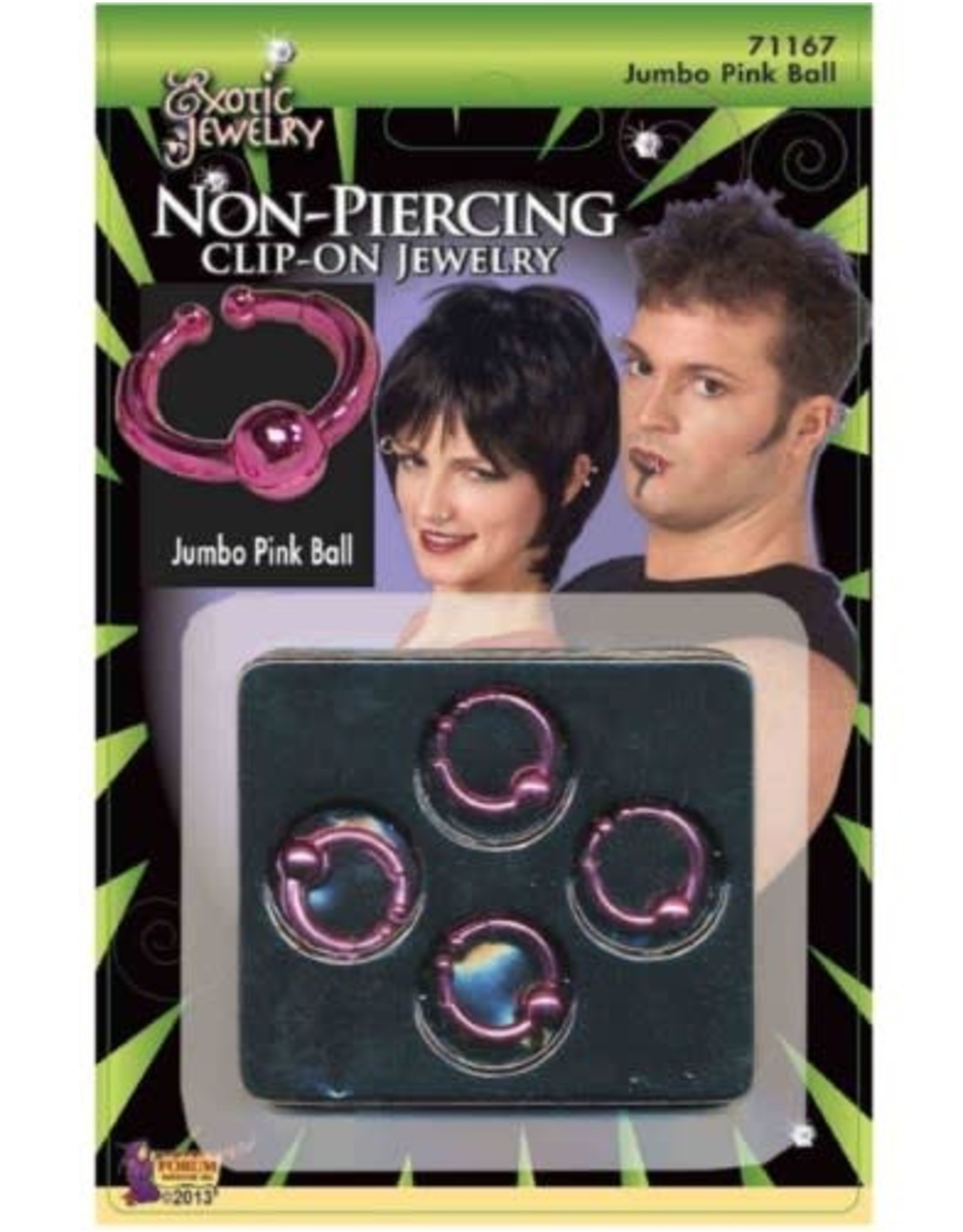 BODY PIERC-JUMBO BALL RING-PNK