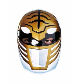 White Ranger Vacuform Mask One Size Adult