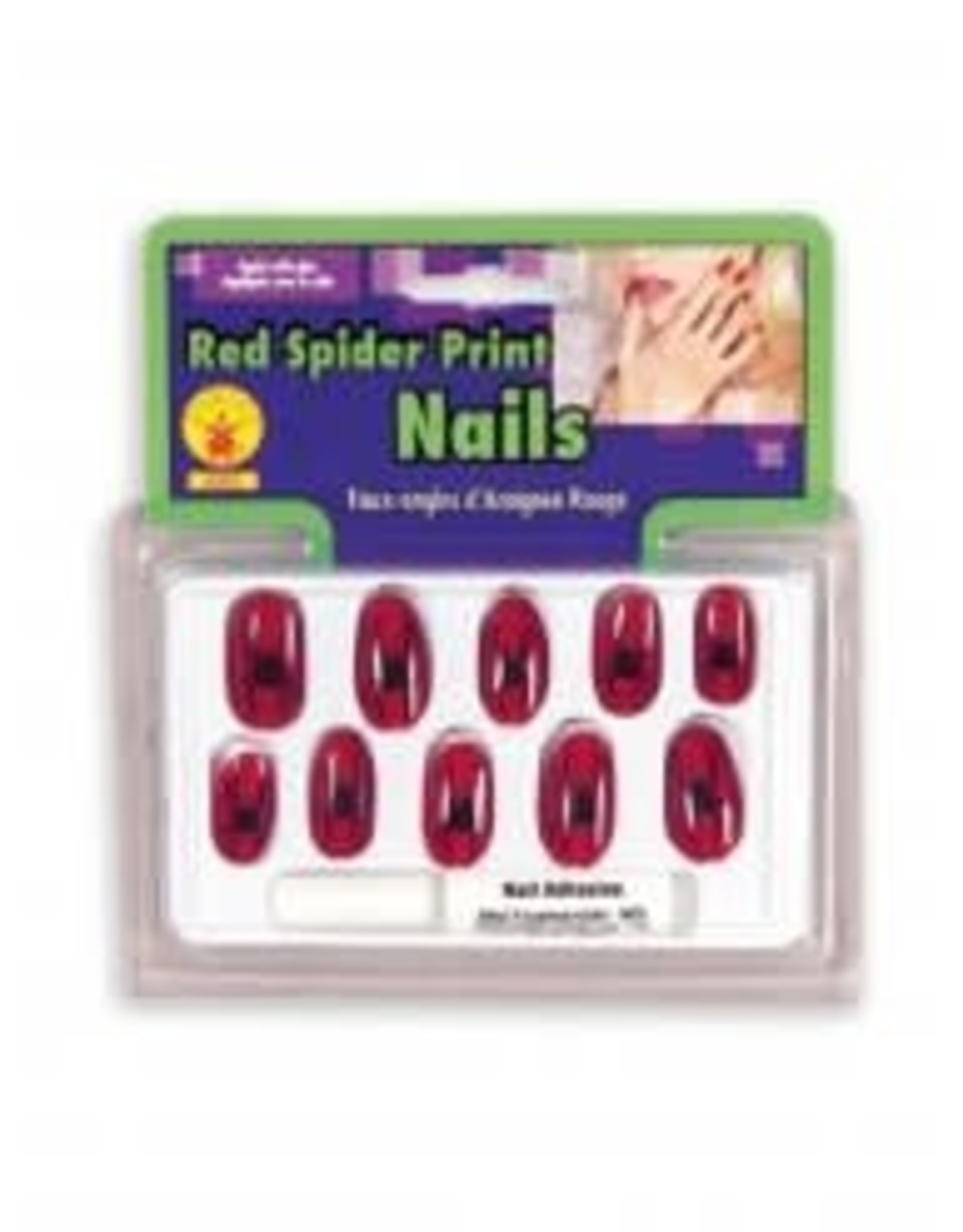 Rubie's Costumes RED SPIDER PRINT NAILS