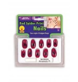 Rubie's Costumes RED SPIDER PRINT NAILS