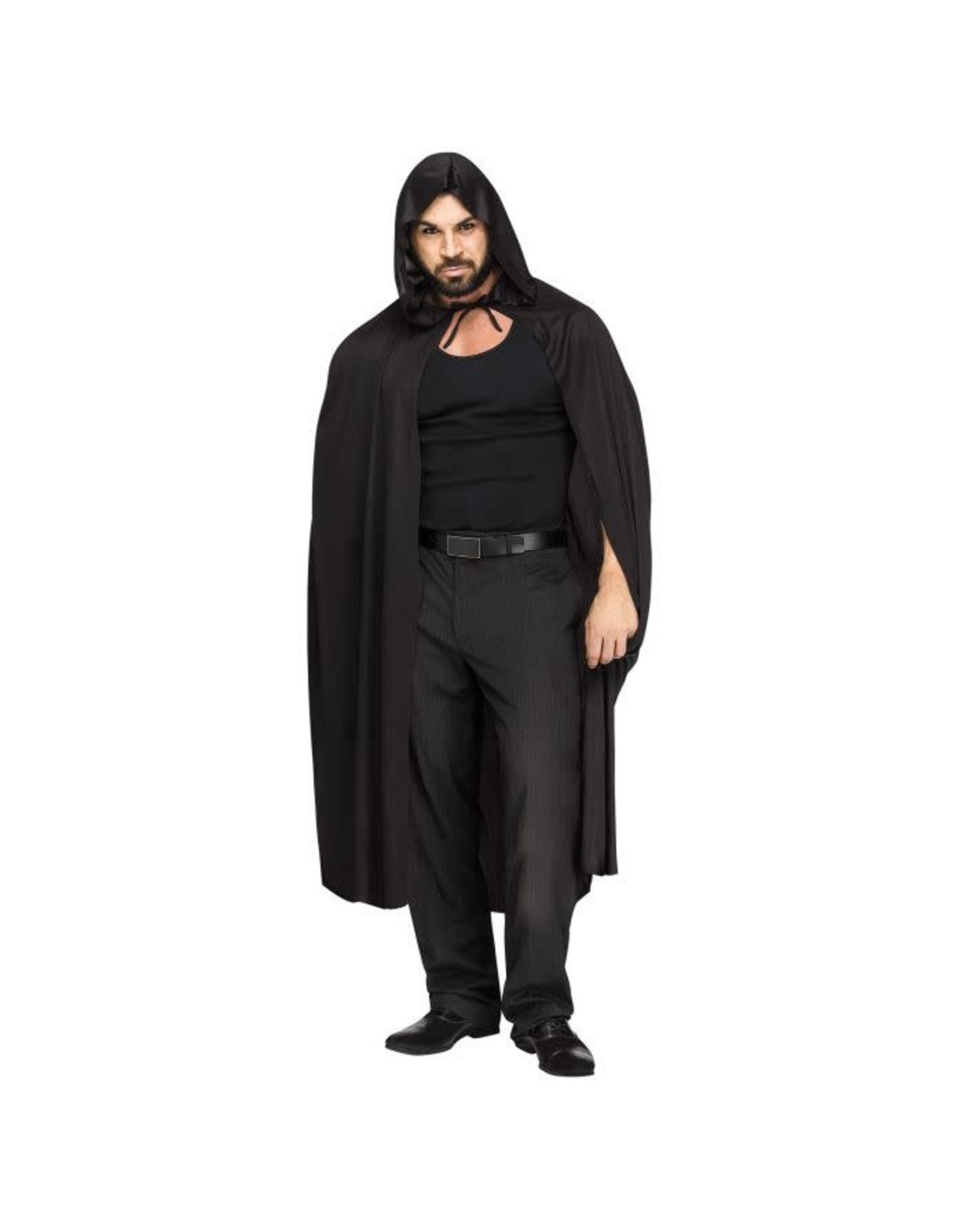 68"Hooded Cape Asst Colors - BLACK
