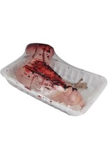 BLOODY FOOT IN BUTCHER TRAY