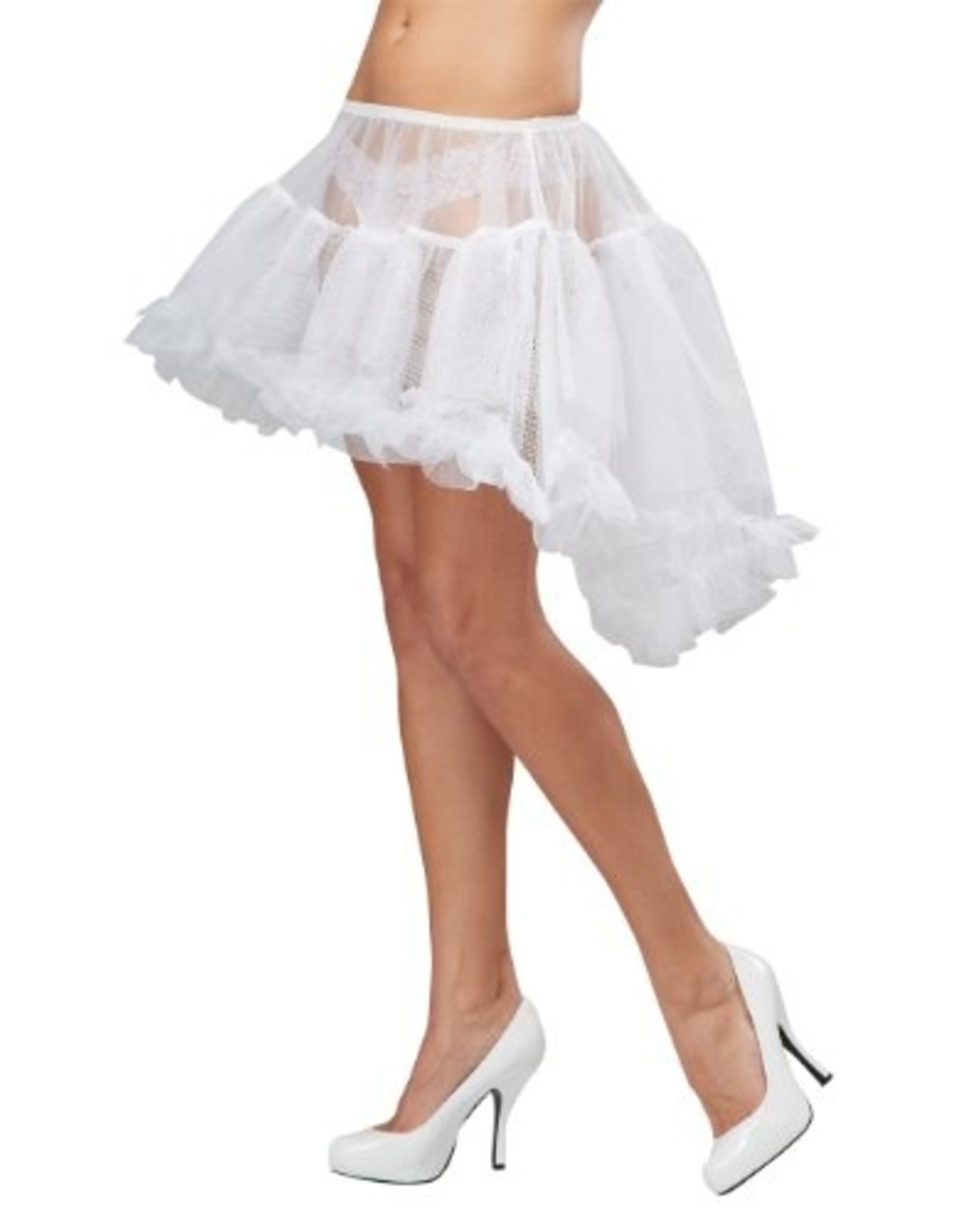 HI - LOW PETTISKIRT / ADULT WHITE S/M