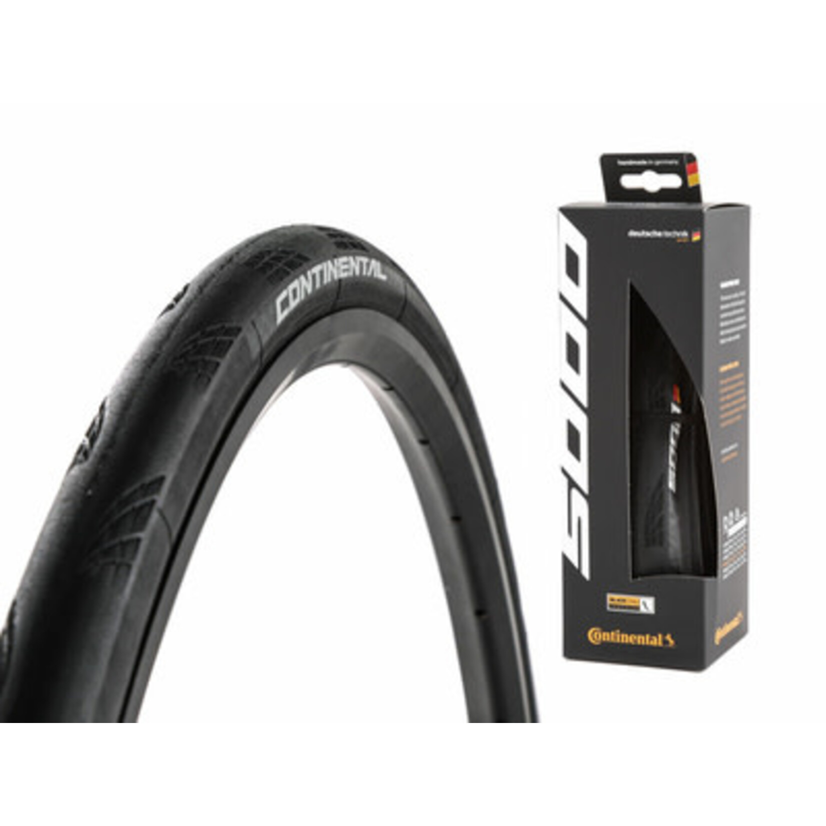 Continental Grand Prix 5000 700x30 Folding Black/Black + Black Chili